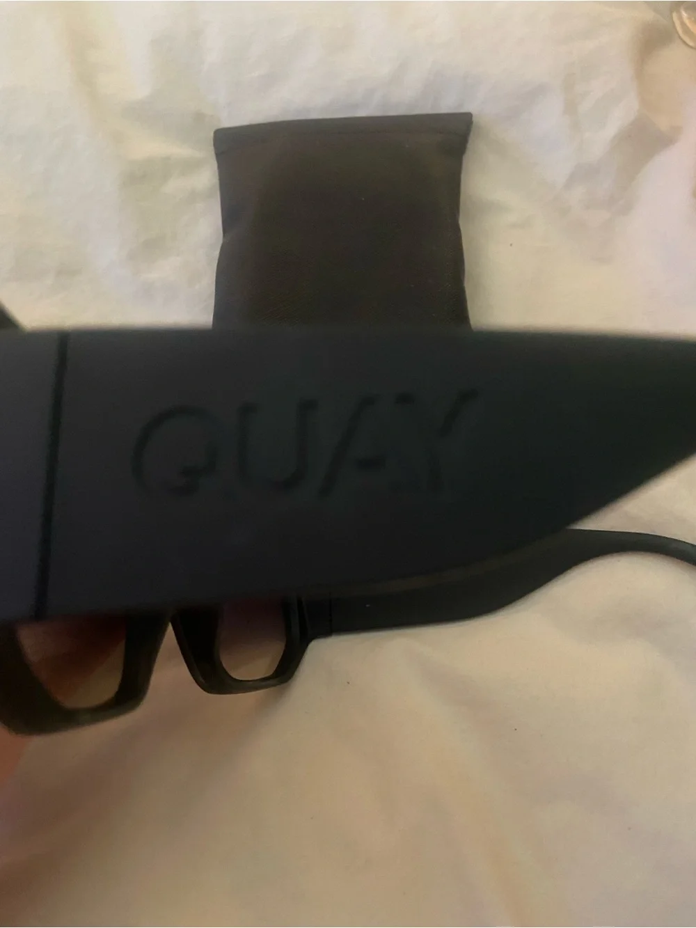 Quay Australia Fully booked Oversized Shield Sunglasses — Black Gradient Lenses